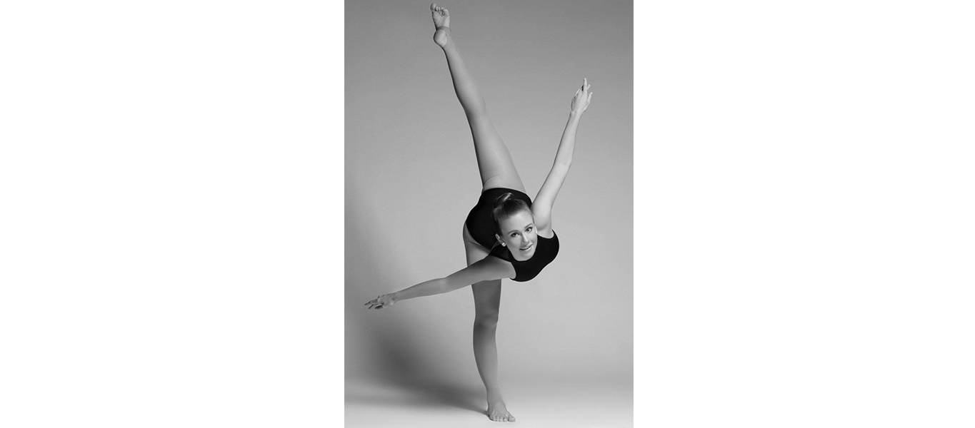 A dancer holding a pose, facing forward.